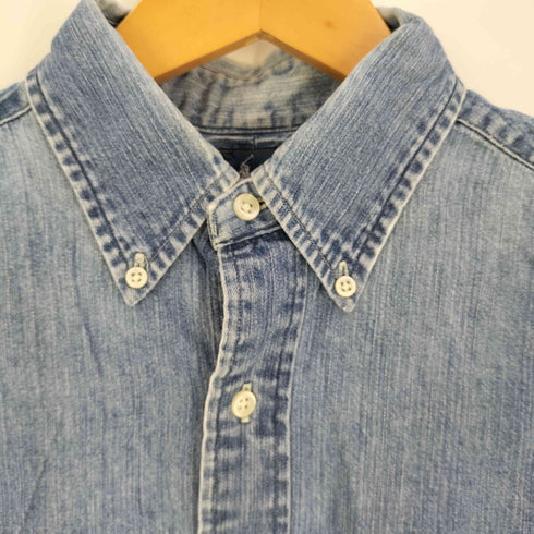 ラルフローレン RALPH LAUREN 90S スモールポニー刺繍 デニムBDシャツ メンズ import:S